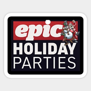 Epic Party Snowman Sticker